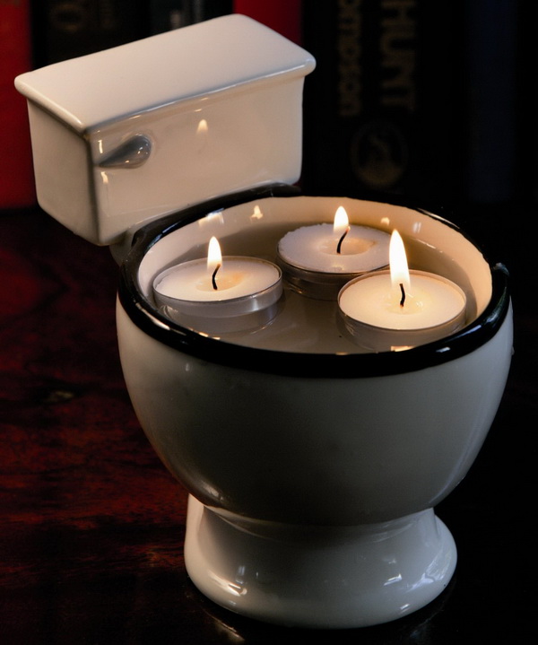 Fascinating and funny candle holders such as those which look like a toilet, animal, mustache and other funny shapes