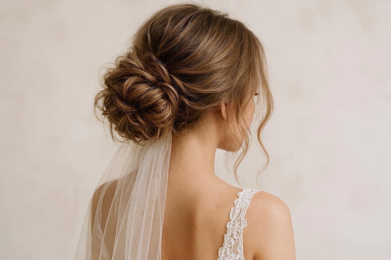 Soft Messy Bun 18 Dazzling & Fabulous Bridal Hairstyles for Your Wedding - 18 bridal hairstyle