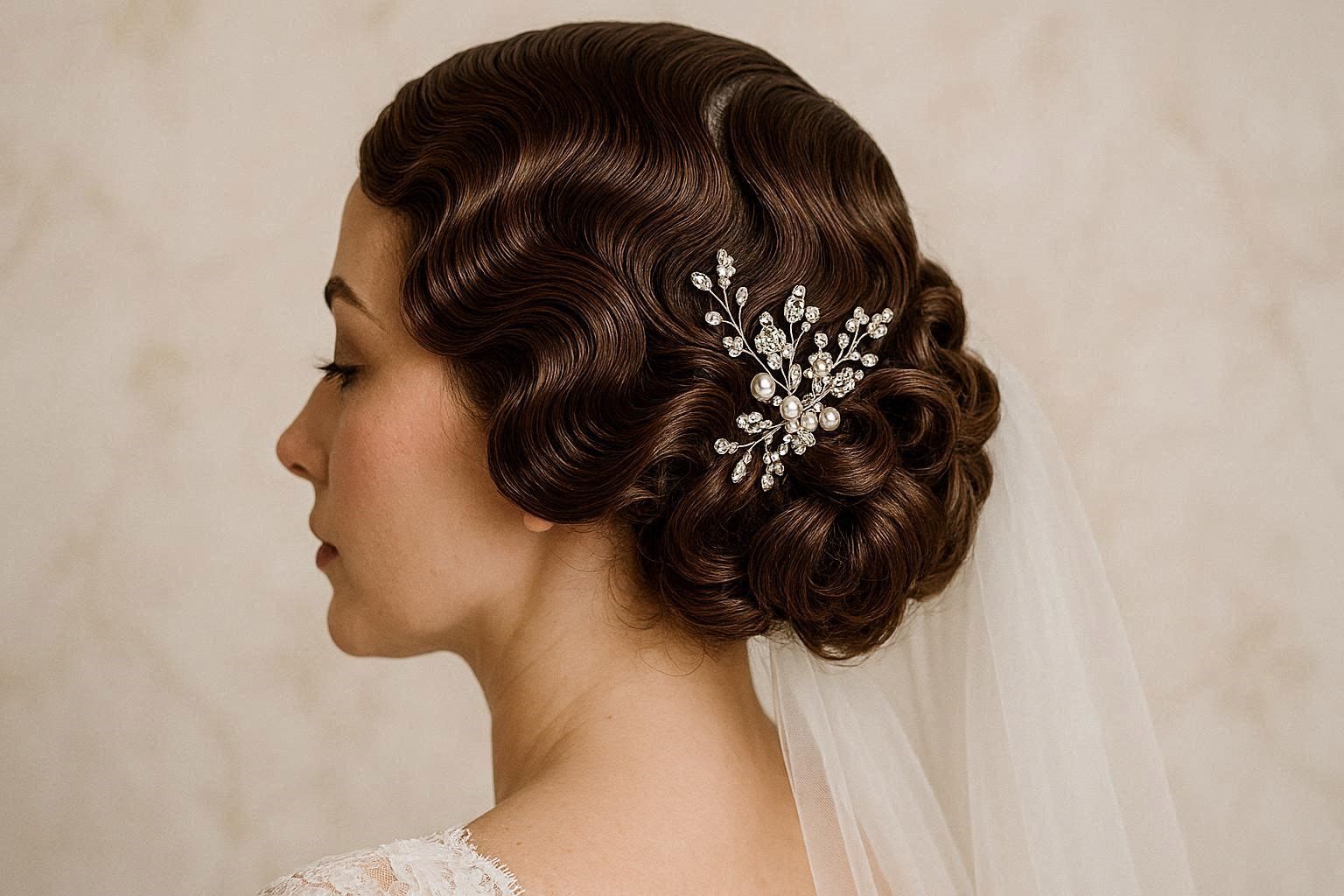 Vintage Finger Waves 18 Dazzling & Fabulous Bridal Hairstyles for Your Wedding - 16 bridal hairstyle