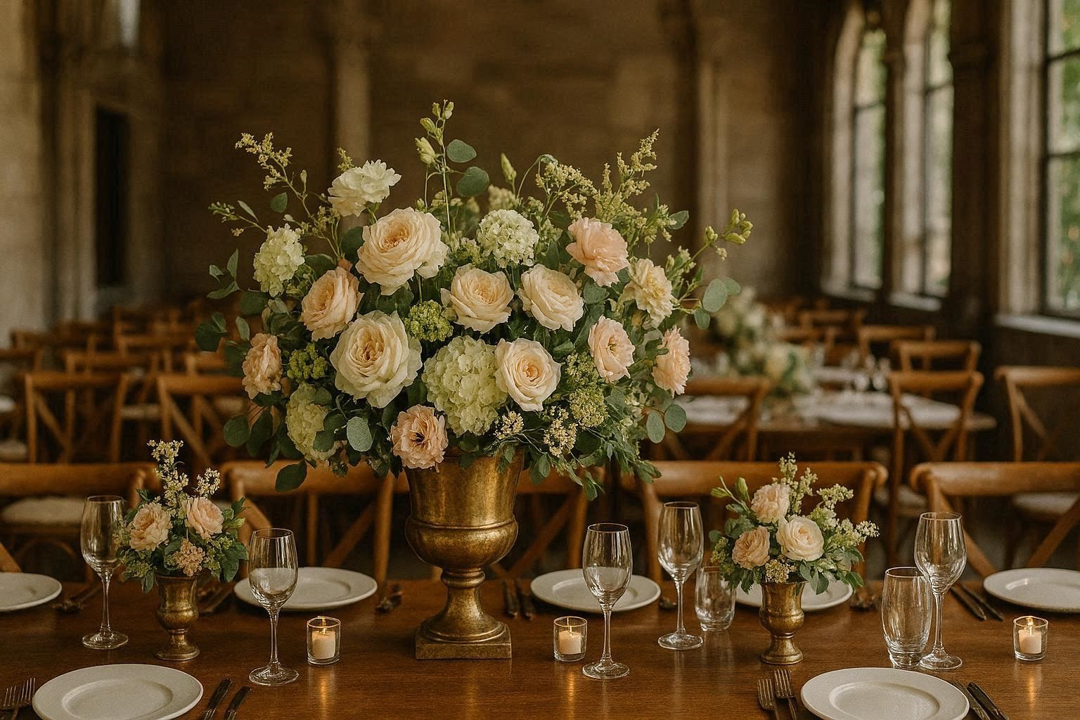 Vintage Floral Centerpieces without words on photo 17 Fabulous and Breathtaking Wedding Centerpieces - 14 centerpieces