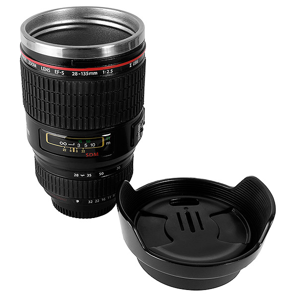 Camera lens mug for for car and office