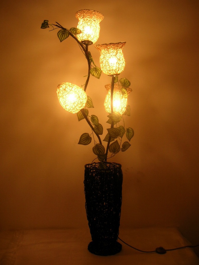 10 Fabulous Homemade Gifts for Your Mom 59 free-shopping-Rustic-rattan-floor-lamp-handmade-decorate-your-life