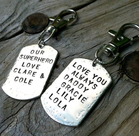 Personalized key rings for your daddy