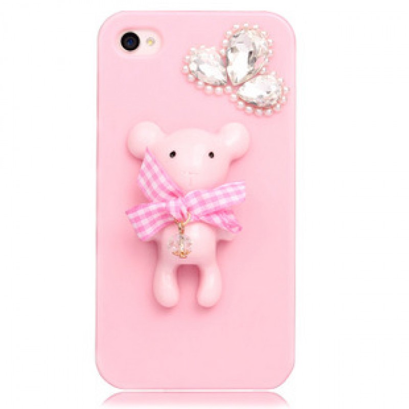 little-bear-ice-cream-fresh-iphone4s55s-diamond-mobile-phone-protective-cover-protective-shell-apple-phone-shell-_0 50 Fascinating & Luxury Diamond Mobile Covers for Your Mobile