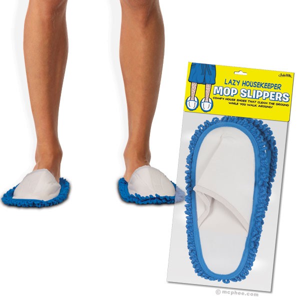 35 Weird & Funny Gifts for Women 23 mop-slippers-1
