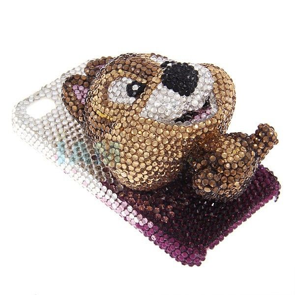 pl1109840-brown_3d_cute_bear_diamond_custom_apple_iphone_4_hard_case_eco_friendly_for_girl 50 Fascinating & Luxury Diamond Mobile Covers for Your Mobile