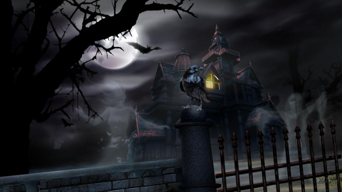 spring-night-halloween-haunted-house-raven-tree-free-hd-85136 Oh My God! Did You Hear Such a Scary Voice Before?