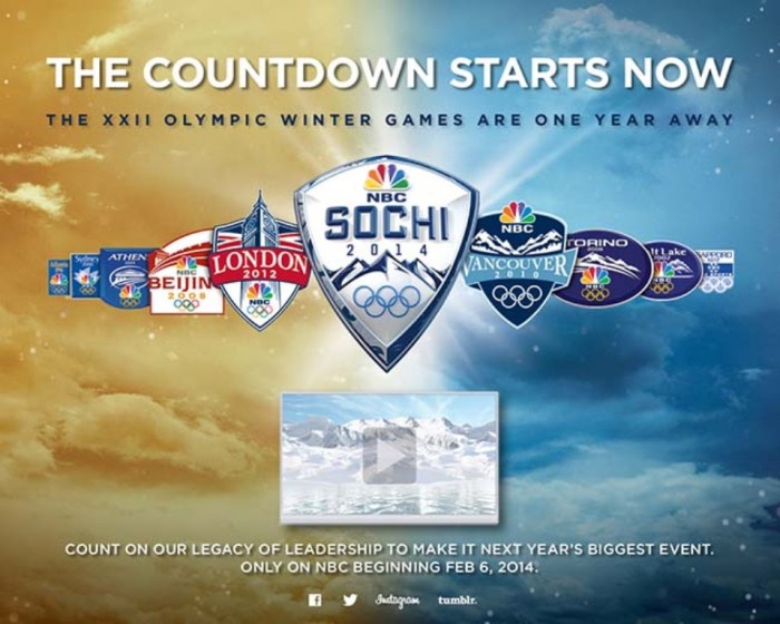 20996052_BG1 The Countdown to Sochi 2014 Winter Olympics Has Started