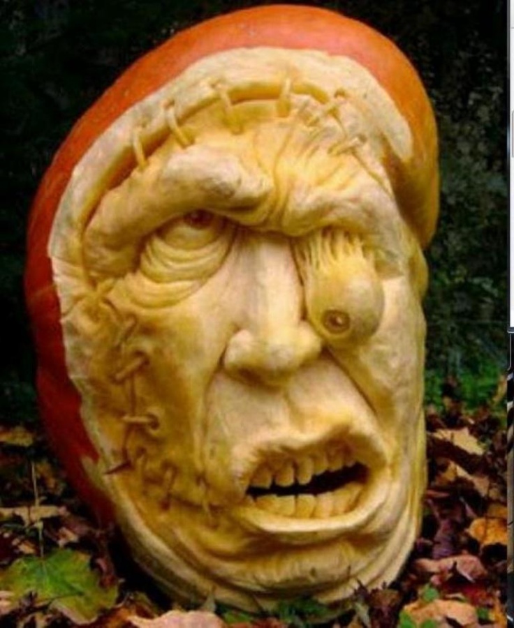 Clever-pumpkin-carving-patterns 65+ Most Creative Pumpkin Carving Ideas for a Happy Halloween