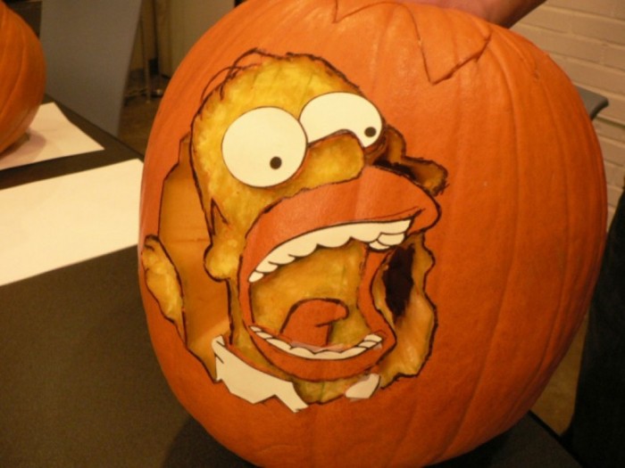 Crazy Pumpkin Carvings for Happy Halloween Week Halloween Pumpkin Simpson Carving Ideas