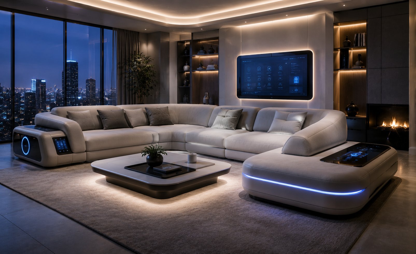 16 Most Unusual Furniture Designs For Your Home 7 Futuristic Smart Sofa 16 Most Unusual Furniture Designs For Your Home - 7