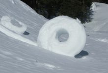 Snow roller N WA Cascades 3 13 07 Stunning Snow Rollers that Are Naturally & Rarely Formed - 12 antiques