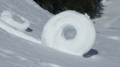 Snow roller N WA Cascades 3 13 07 Stunning Snow Rollers that Are Naturally & Rarely Formed - Art 7