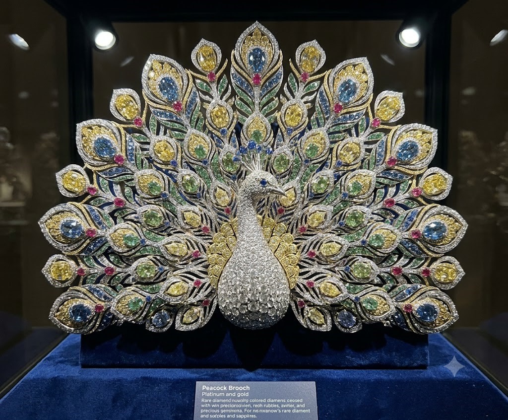 Top 20 Pieces Of Most Expensive Jewelry In The World 6 The Peacock Brooch Top 20 Pieces Of Most Expensive Jewelry In The World - 6