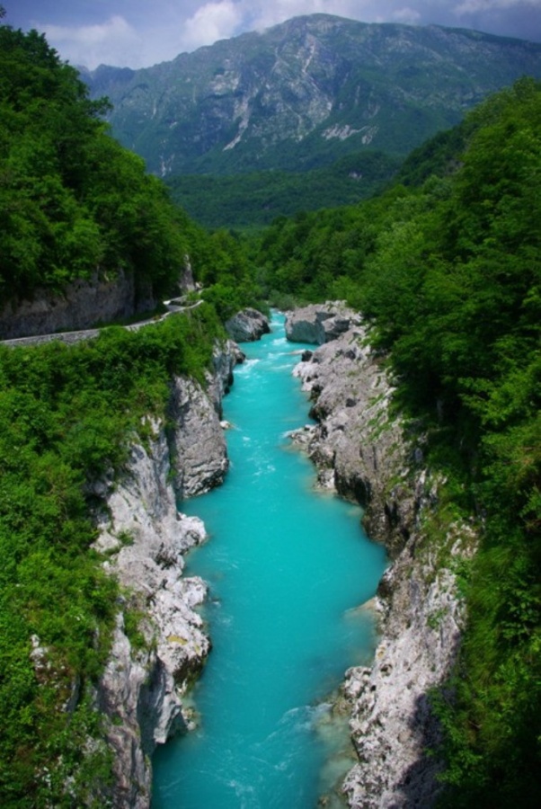 The river Soca - Slovenia