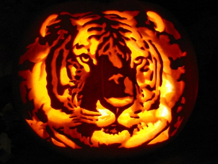 60+ Most Creative Pumpkin Carving Ideas for a Happy Halloween 9 Tiger_Pumpkin_Carving_by_Armuri