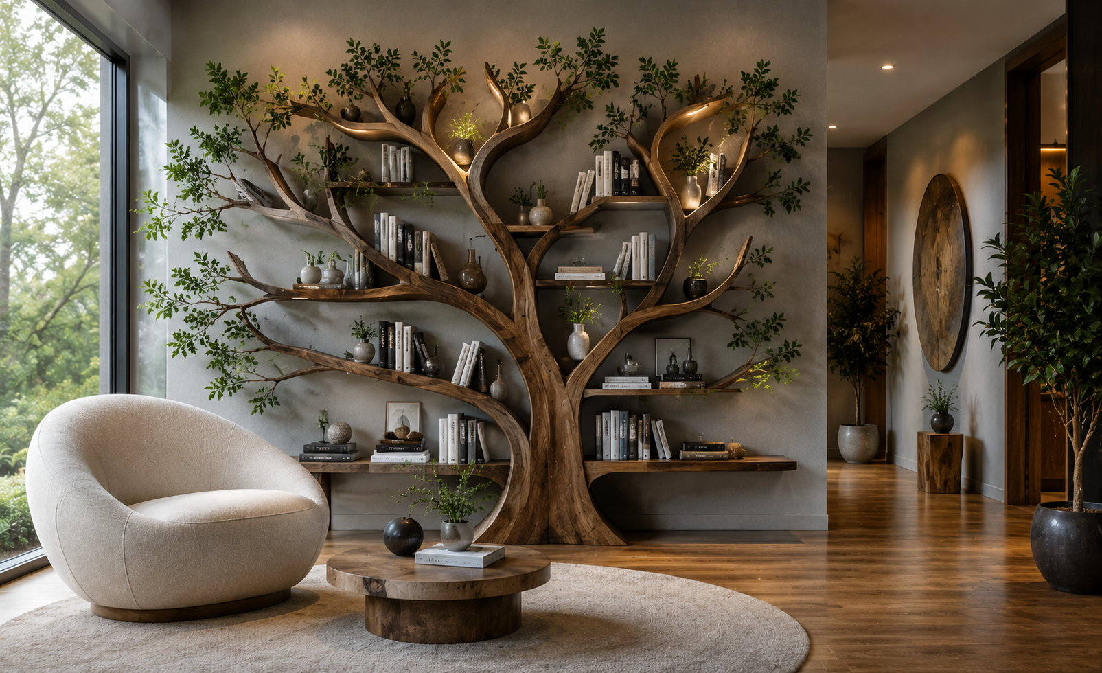 16 Most Unusual Furniture Designs For Your Home 8 Tree Shaped Bookshelf 16 Most Unusual Furniture Designs For Your Home - 8