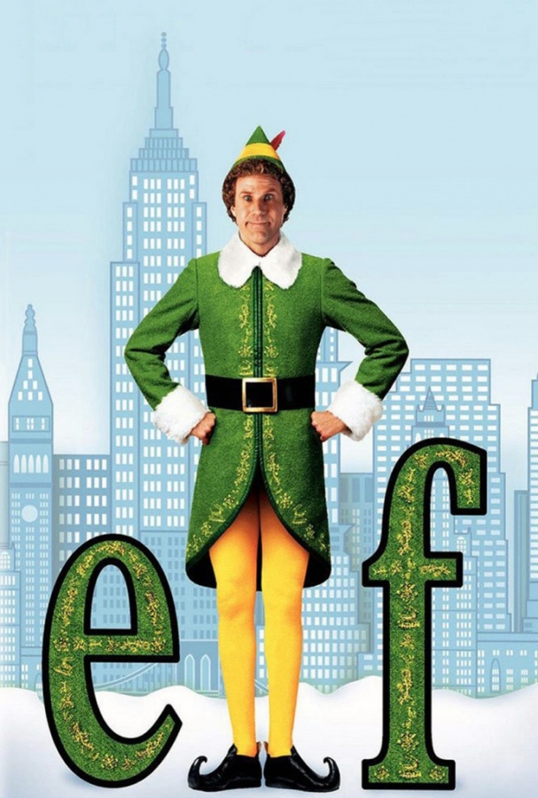 1. Elf It is an American Christmas comedy movie that was released in 2003. It is written by David Berenbaum, stars Will Ferrell and directed by Jon Favreau. The story is about a Santa elf who discovers that his true identity is a human and thus he goes to New York City to look for his real father.