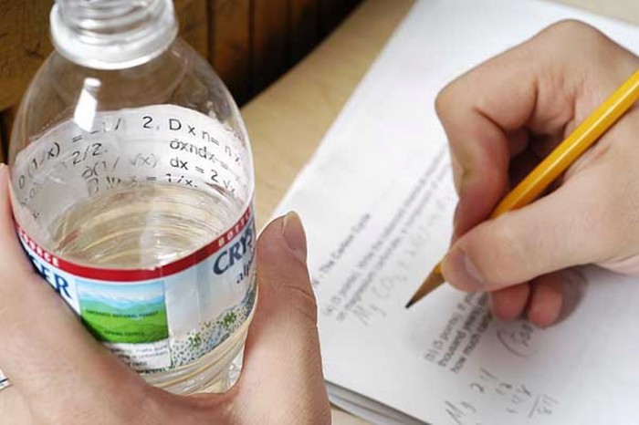 how-to-cheat-in-exams-water-bottle-label Unbelievable & Creative Methods for Cheating on Exams