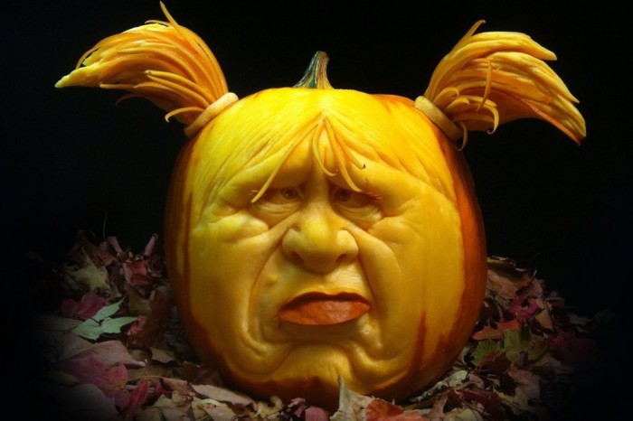 others-old-man-face-in-unique-pumpkin-carving-lattern-design-for-excellent-garden-design-amazing-pumpkin-patterns-for-wonderful-halloween-decoration-ideas 65+ Most Creative Pumpkin Carving Ideas for a Happy Halloween
