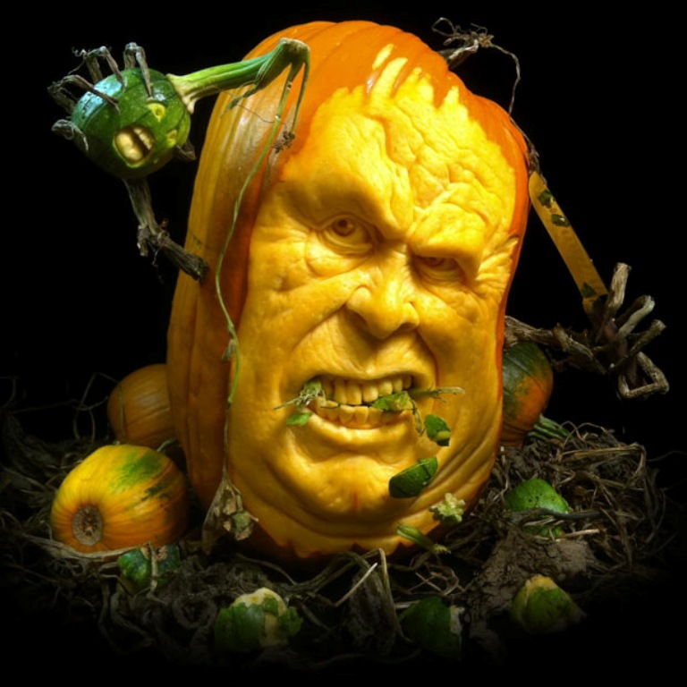 60+ Most Creative Pumpkin Carving Ideas for a Happy Halloween 48 pumpkin-3
