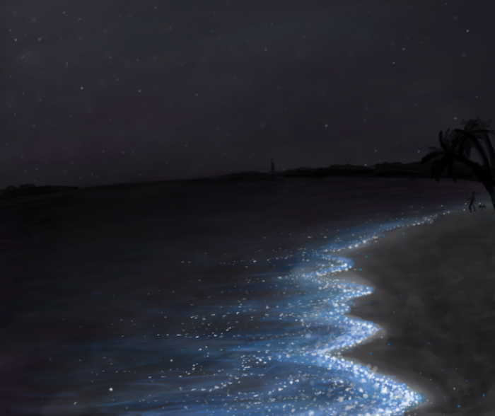 Magnificent and Breathtaking Blue Waves that Glow at Night 4 shimmering__waters_by_transformertard-d69izv6