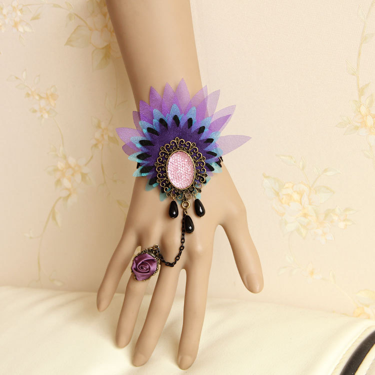 65 Hottest Hand Back Jewelry Pieces 43 1-pcs-retail-Tourist-seaside-accessories-lace-jewelry-ring-bracelet-one-chain-female-wrist-jewelry-wholesale