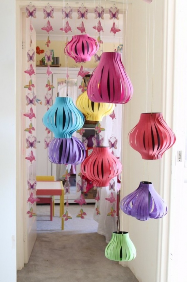 2014 New Year Gift Ideas, Colorful  Paper Crafts For Home Decor