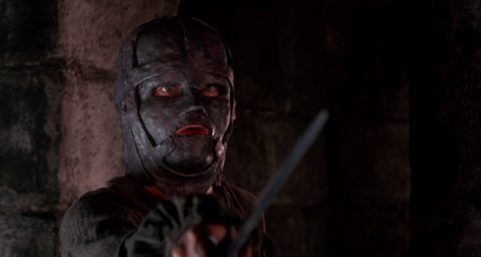 The iron mask in "The Man in the Iron Mask" that was released in 1998 
