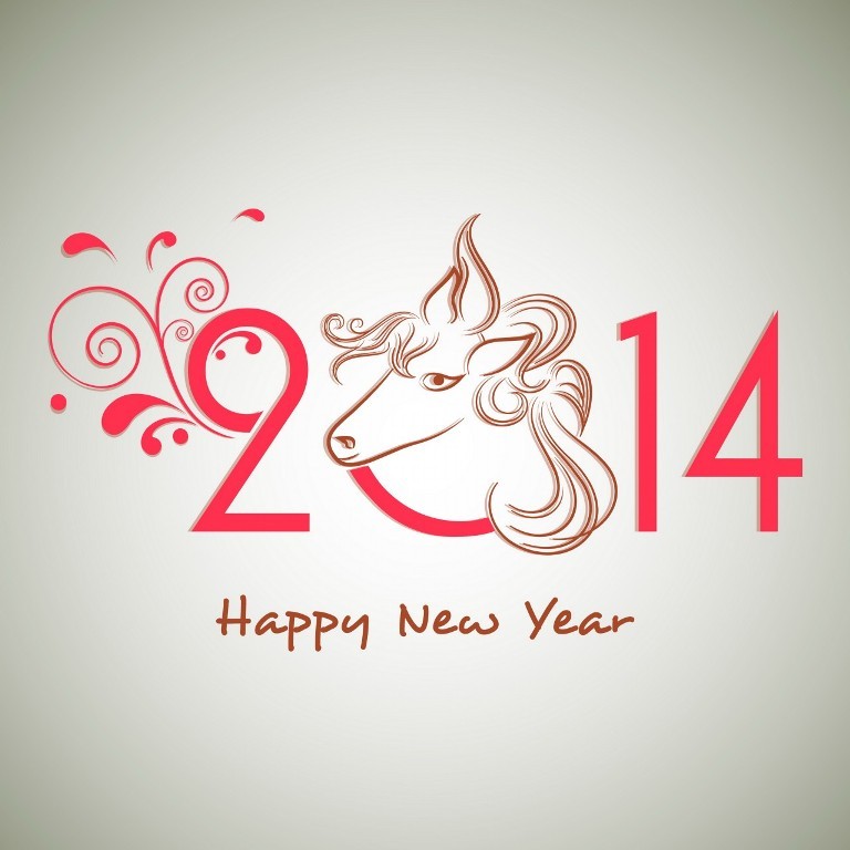 Happy-New-Year-2014-floral-decorated-pink-text