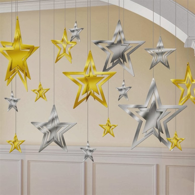 New Year 2014 Party star Decoration Ideas
