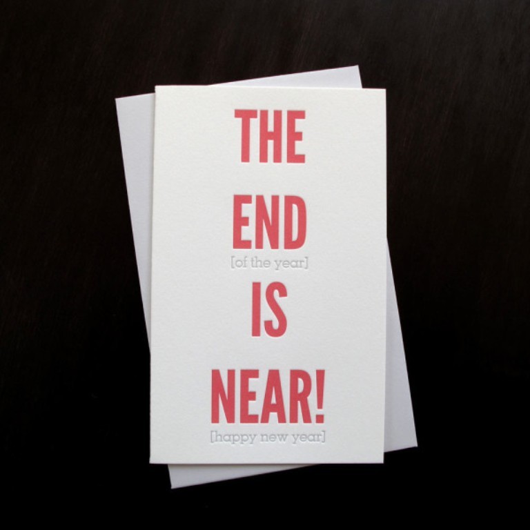 New-Year-Cards-Anemone-Letterpress-End-is-Near-600x600