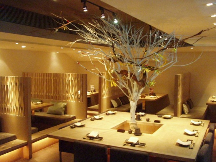 Stunning Decoration of Japanese Restaurant Modern  Fascinating Japanese Restaurant Modern Design Ideas Indoor Plant