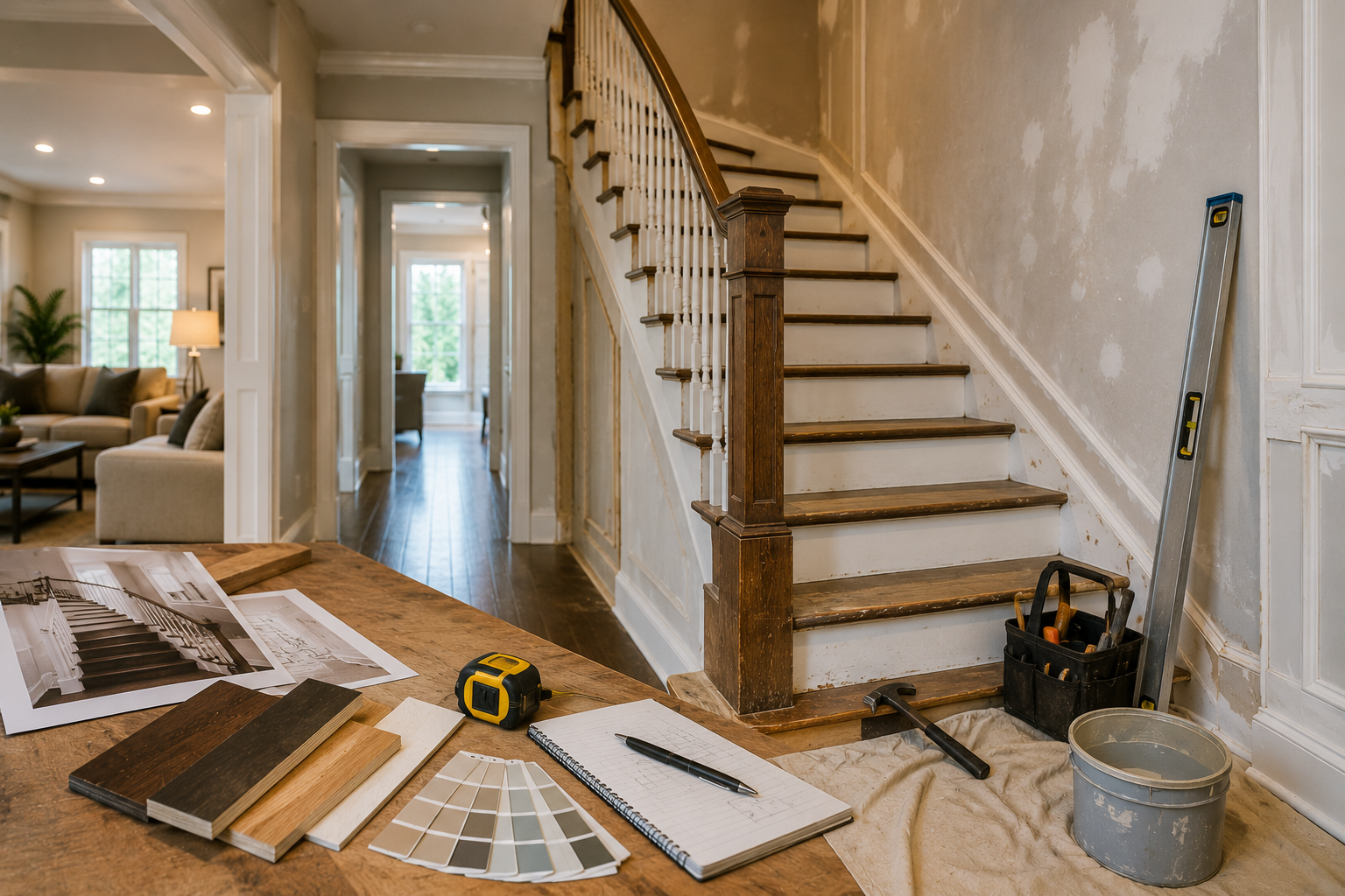 How to Turn Your Old Staircase into a Decorative Piece 3 Things to Consider Before Starting a Staircase Makeover How to Turn Your Old Staircase into a Decorative Piece - 3 old staircase