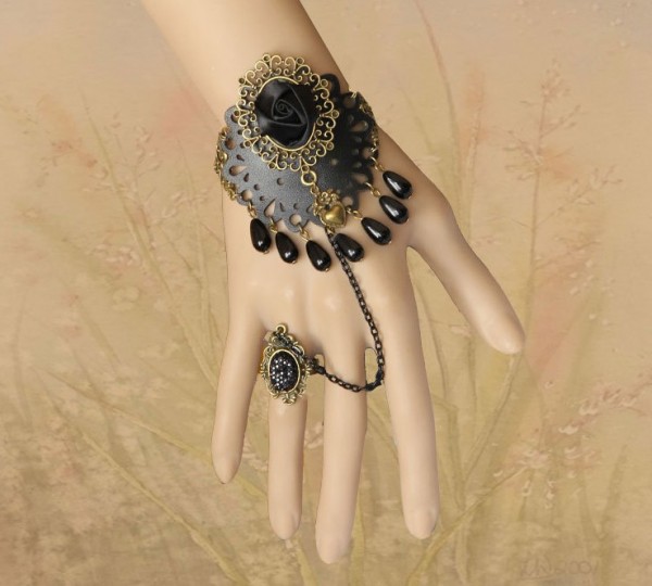 gothic-jewelry-vintage-bracelet-cuff-charm-bracelets-with-ring-popular-jewelry-fashion-womens-hand-chains-bracelets 65 Hottest Hand Back Jewelry Pieces for 2020