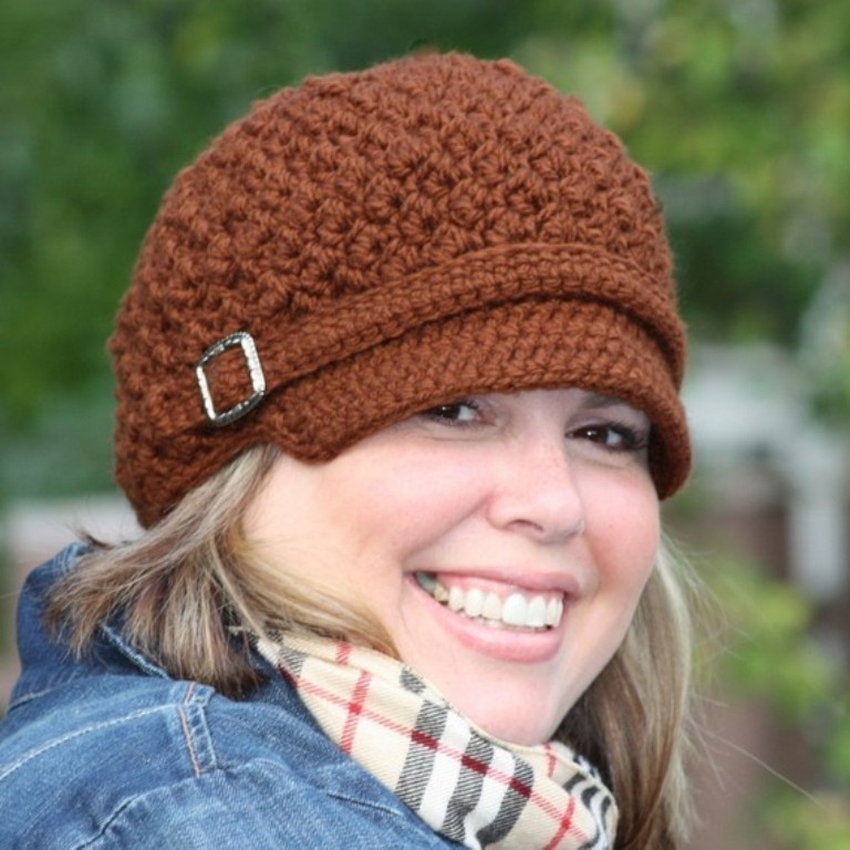 Crochet caps for making you warm in winter