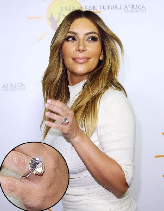 kim-kardashian-ring 35+ Fascinating & Stunning Celebrities Engagement Rings for 2020