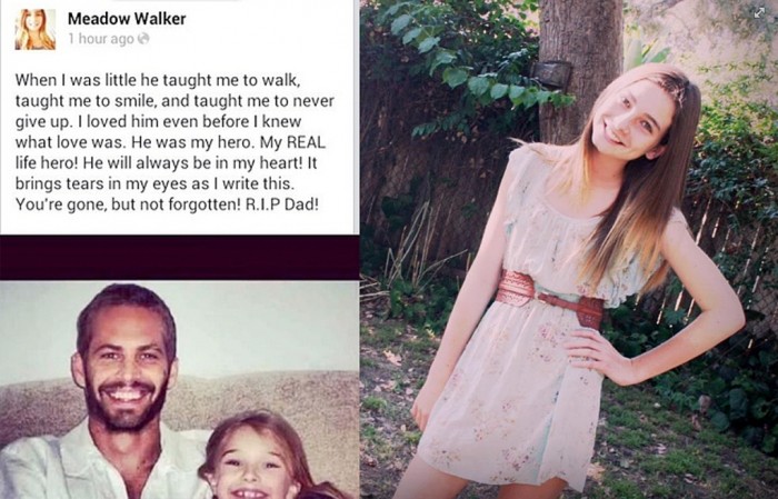 Paul Walker’s only daughter, Meadow Walker.