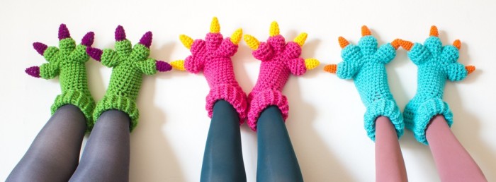 Crochet slippers for keeping your feet warm in winter