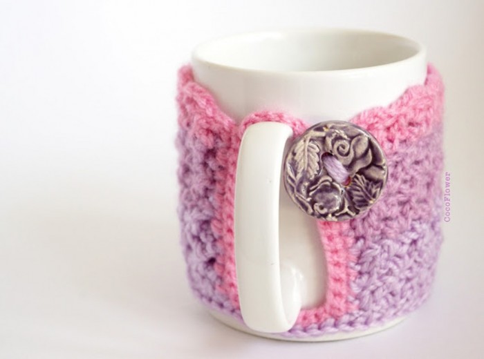 mug-crochet-cozy4 Stunning Crochet Patterns To Decorate Your Home & Make Accessories
