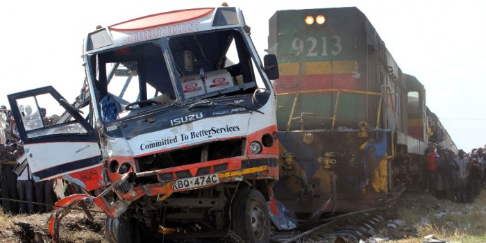 A train accident in Kenya on October 31, 2013 resulted in the death of 11 people and the injury of 34. 