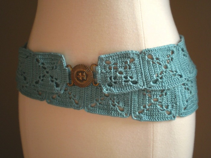 Crochet belt