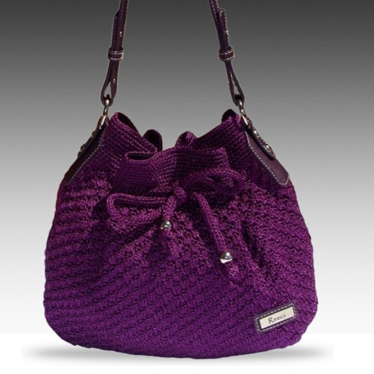 reecii-purple-crochet-bag 10 Fascinating Ideas to Create Crochet Patterns on Your Own