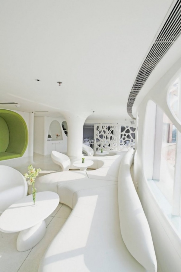 Do You Dream of Starting and Running Your Own Restaurant Business? 3 sofa-of-Modern-Restaurant-with-White-and-Soft-Organic-Interior