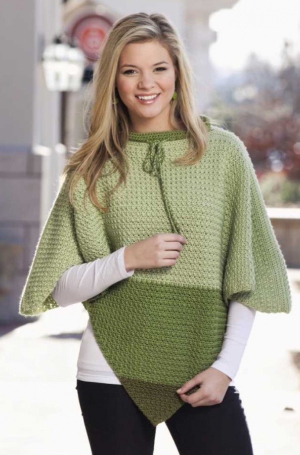 triangles-poncho 10 Fascinating Ideas to Create Crochet Patterns on Your Own