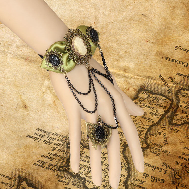 vintage-bracelet-Royal-accessories-vintage-lace-accessories-ring-band-bracelet-one-piece-chain-female-wrist-length