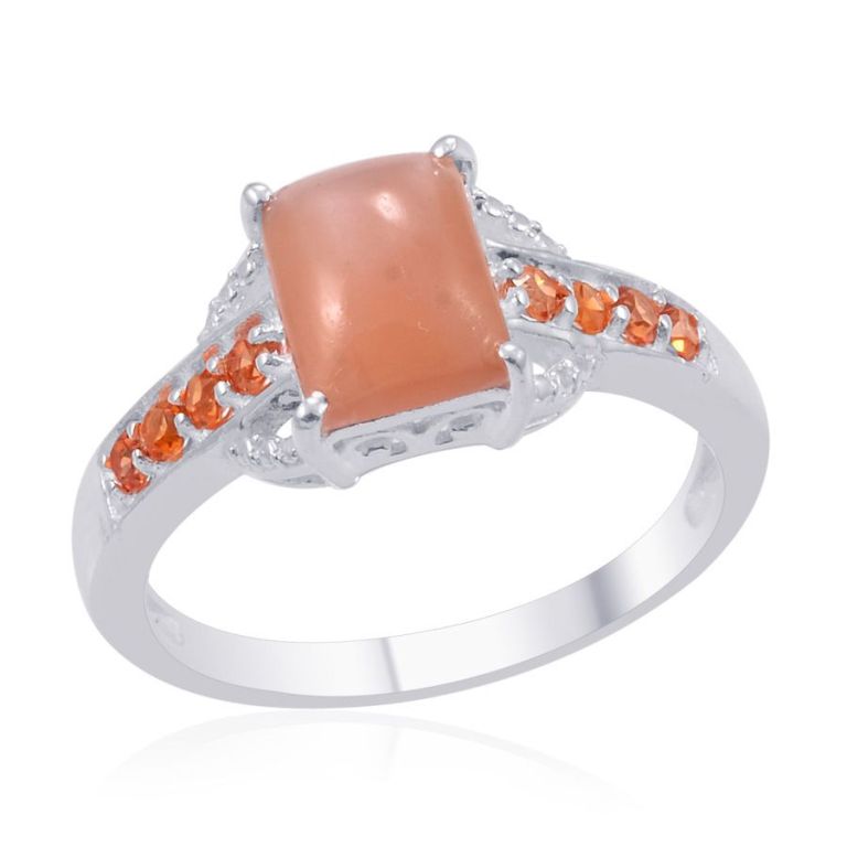 1382737 40 Elegant Orange Sapphire Rings for Different Occasions