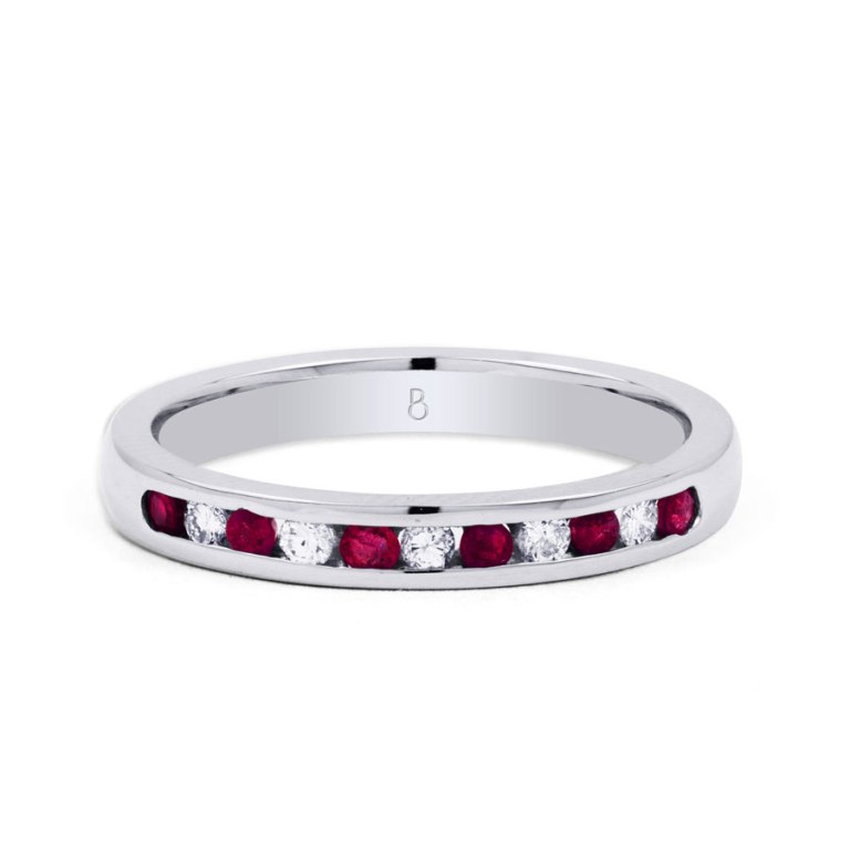 55 Fascinating & Marvelous Ruby Eternity Rings | Pouted.com