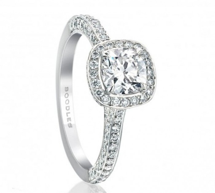420600pdu-boodles-cushion-classic-vintage-ring 50 Unique Vintage Classic Diamond Engagement Rings
