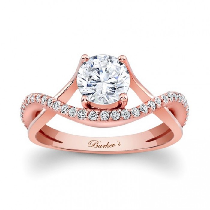 7913lp_front Top 70 Dazzling & Breathtaking Rose Gold Engagement Rings